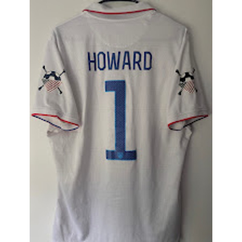 USA 2014 Home Tim Howard Jersey Men’s XL Nike Authentic Player Version World Cup Fully Patched