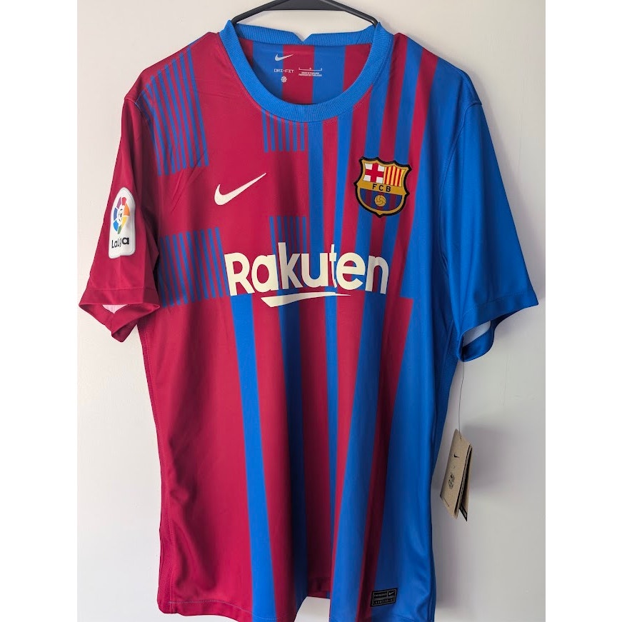 FC Barcelona 2021-22 Home Pedri #16 Jersey Mens Large NWT Nike La Liga Patched