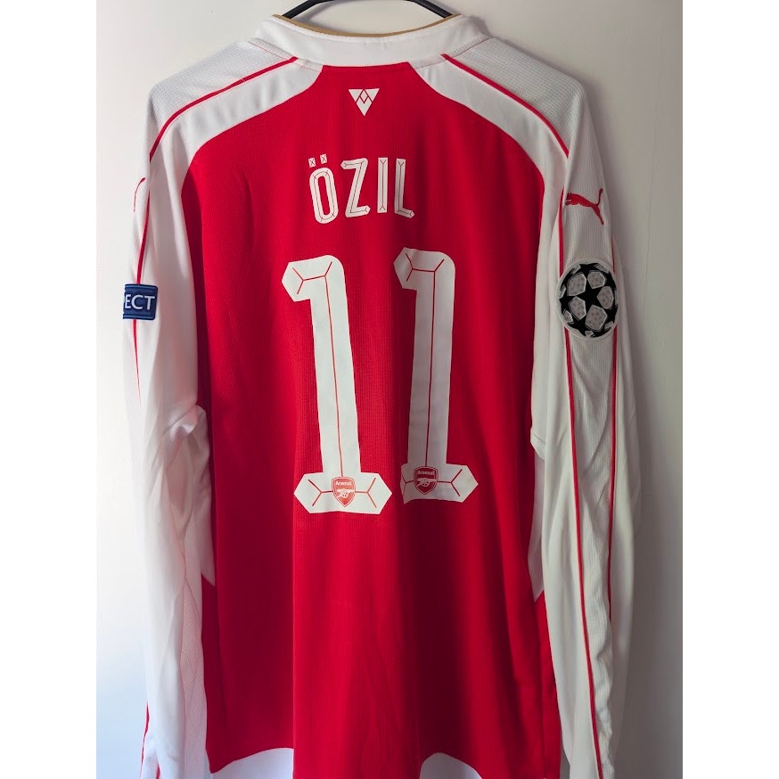 Arsenal 2015-16 Home Mesut Ozil #11 Jersey Long Sleeve NWT Mens XXL Puma UCL Fully Patched