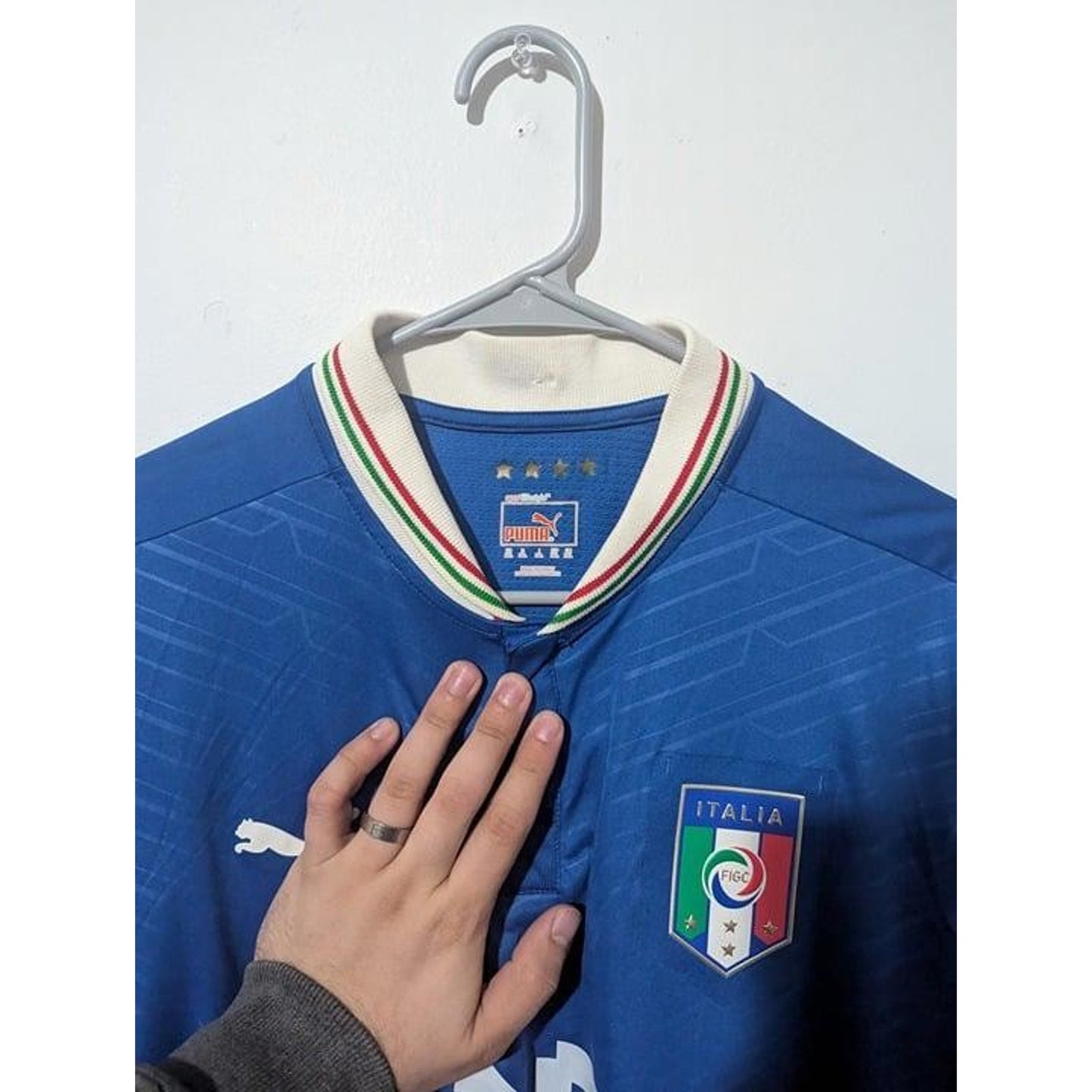 Italy 2012 Home Daniele De Rossi Jersey Men’s XXL Puma Euro 2012 Vintage Soccer Shirt