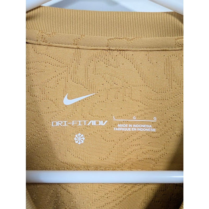 FC Barcelona 2022-23 Away Gavi #30 Jersey Mens Large NWOT Nike Dri-FIT ADV Authentic Gold