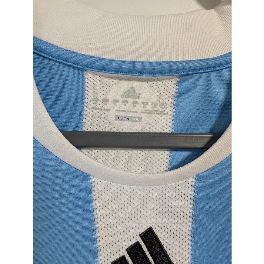 Argentina 2010 Home Lionel Messi #10 Jersey Mens XL adidas World Cup Fully Patched