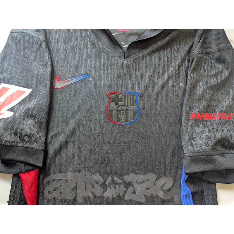 FC Barcelona 2024-25 Away Pedri Jersey Men's Large Authentic Nike ADV Matchday Cactus Jack