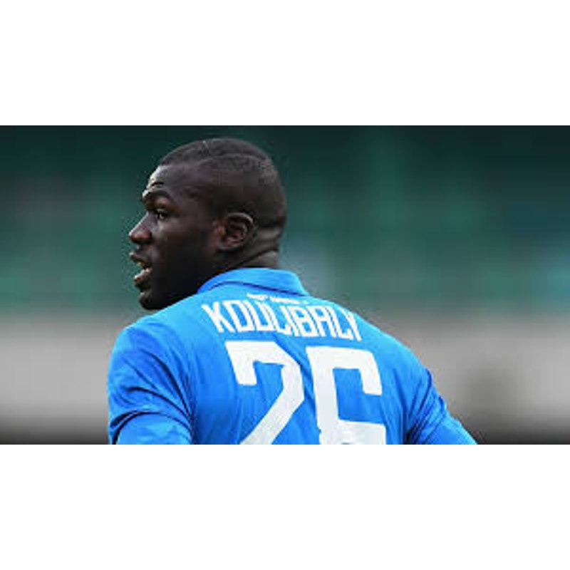 SSC Napoli 2018-19 Koulibaly Home Jersey Men’s XL Authentic Kappa Soccer Shirt