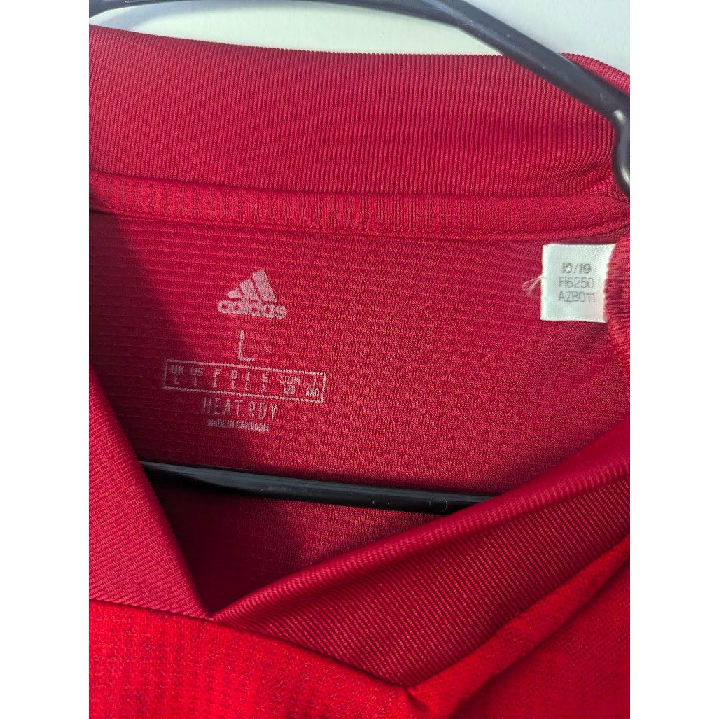 Spain 2020 Home Rodri Jersey – Men’s Large | HEAT.RDY EURO Fully Patched Adidas Shirt