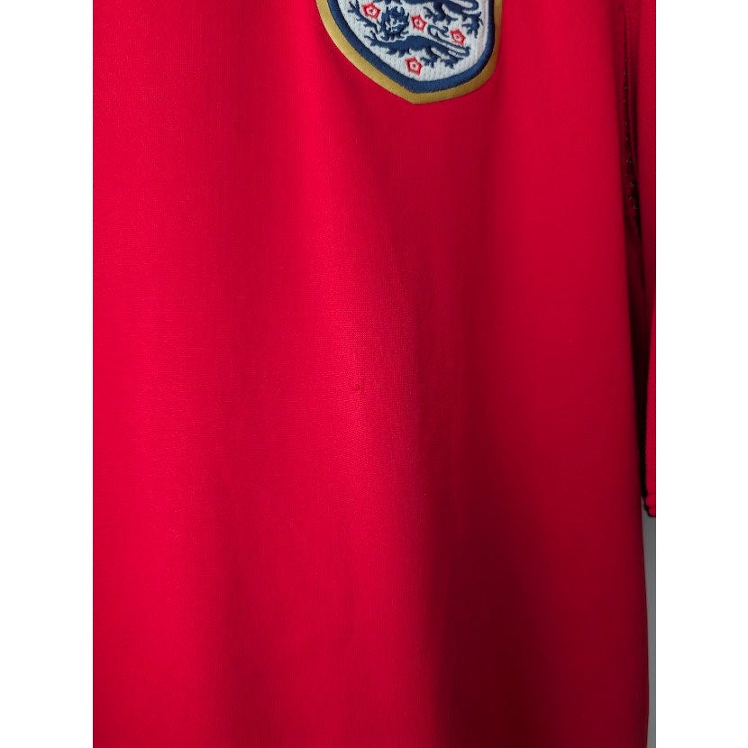 England 2006 Away David Beckham Jersey Men's Large Umbro FIFA World Cup Fully Patched Rare