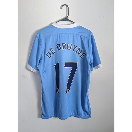 Manchester City 2015-16 Home Kevin De Bruyne Jersey - Men's Large