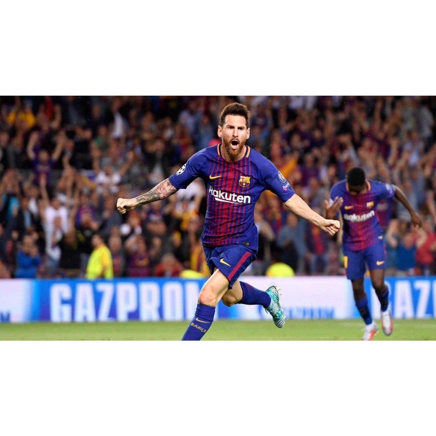 FC Barcelona 2017-18 Home Lionel Messi Jersey - Men's Large