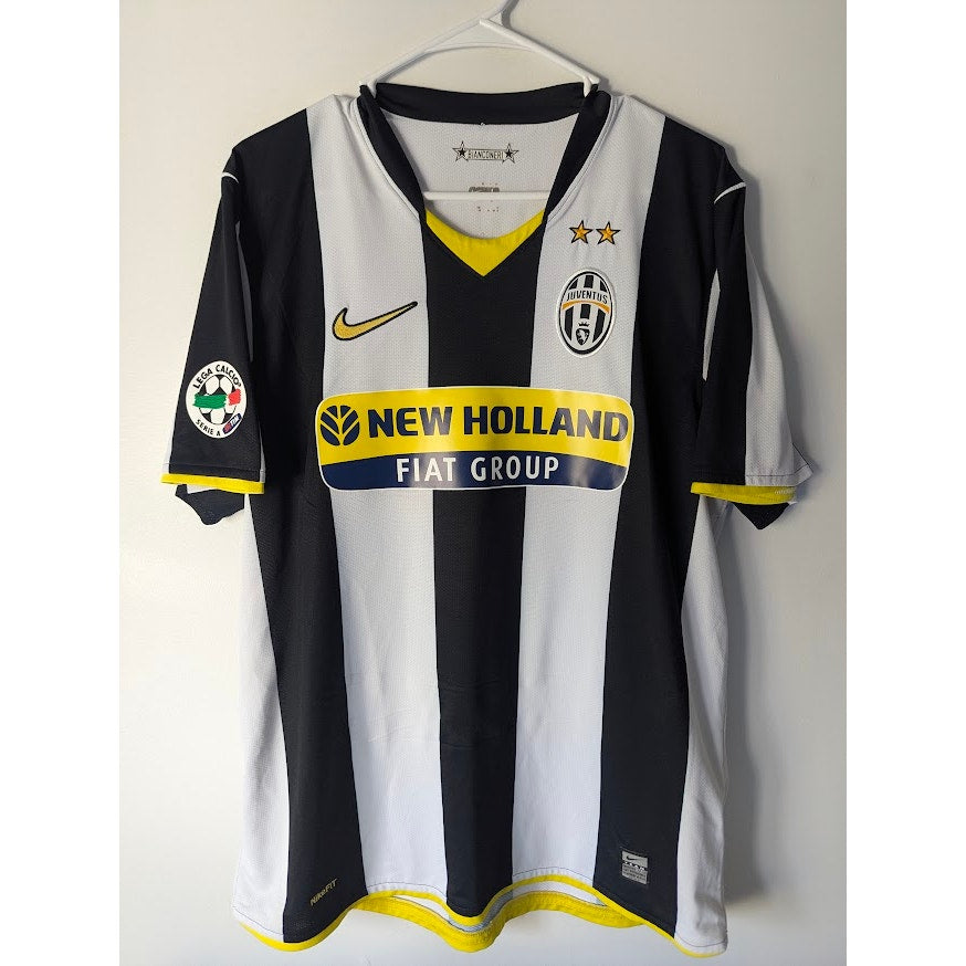 Juventus 2008–09 Home Del Piero Authentic Jersey – Men’s Large Vintage Nike Serie A Patched