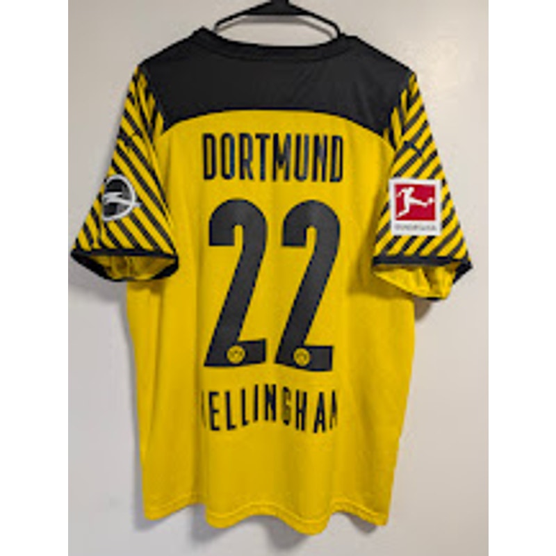 Borussia Dortmund 2021-22 home Jude Bellingham jersey, Puma, men's XL