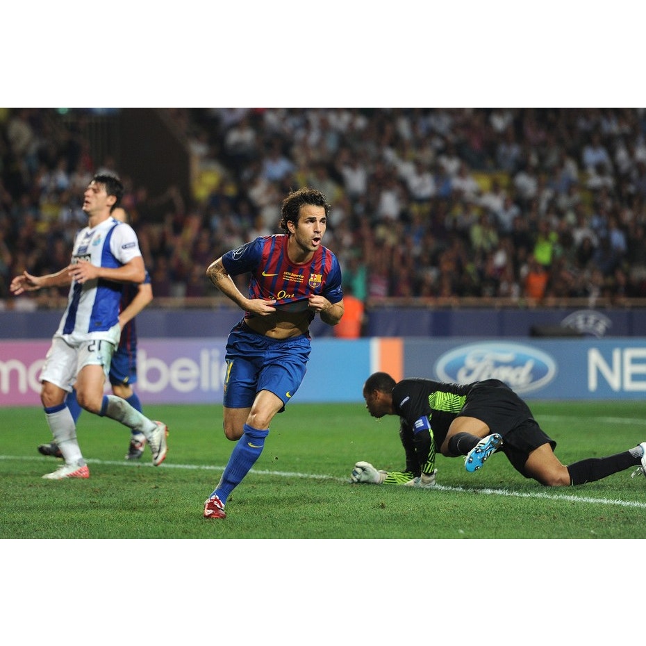 FC Barcelona 2011-12 Home Fabregas Jersey Men's Medium Authentic Nike Kit