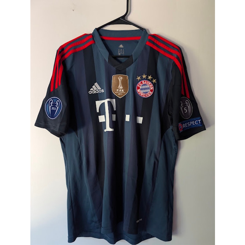 Bayern Munich 2013-14 Third Philipp Lahm #21 Jersey Mens Medium adidas UCL Fully Patched