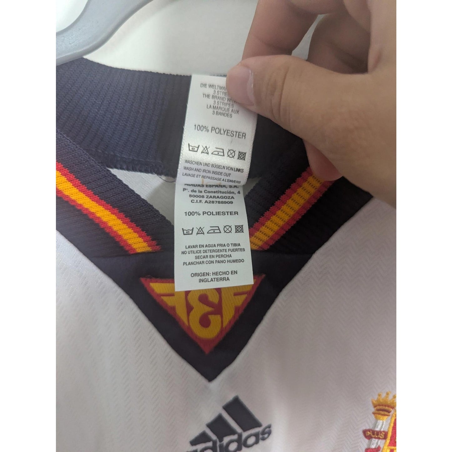 Spain 1998 Away Jersey Men’s XL Authentic Adidas Vintage España Soccer Shirt Rare