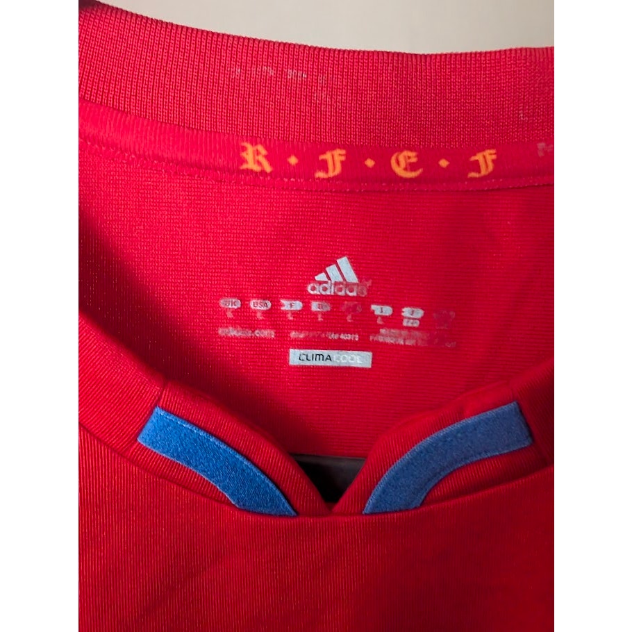 Spain 2010 Home Andres Iniesta Jersey Men's Large World Cup Fully Patched