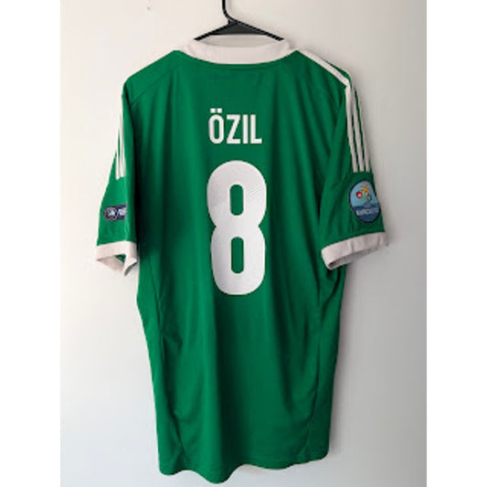Germany 2012 Away Mesut Özil Jersey Men's Large adidas UEFA Euro 2012 Fully Patched