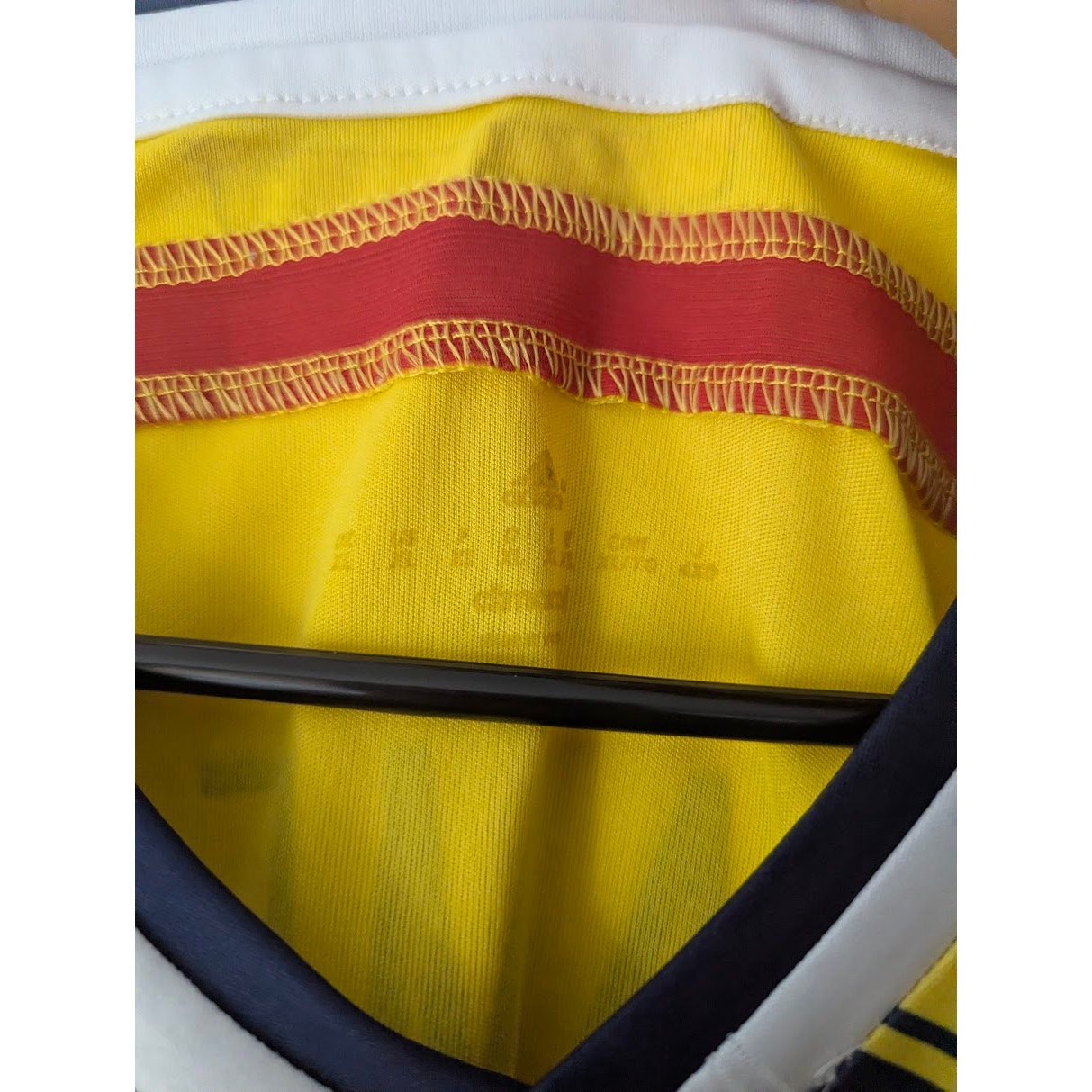 Colombia 2014 Home James Rodriguez Jersey Men's XL Adidas World Cup Fully Patched Rare