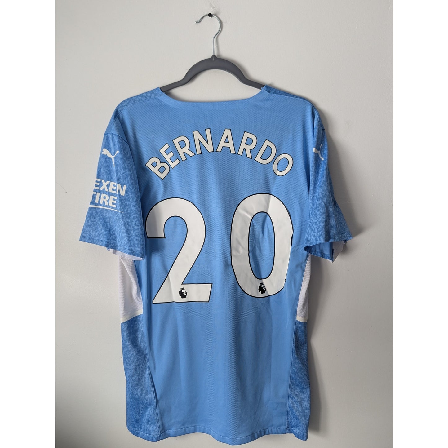 Rare PUMA Man City Bernardo Soccer Jersey 2021-2022 XL Authentic Player Version