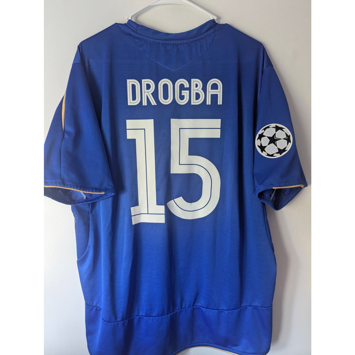 Chelsea 2005–06 Home Drogba Jersey – Men’s XXL | UCL Fully Patched Umbro Vintage Shirt