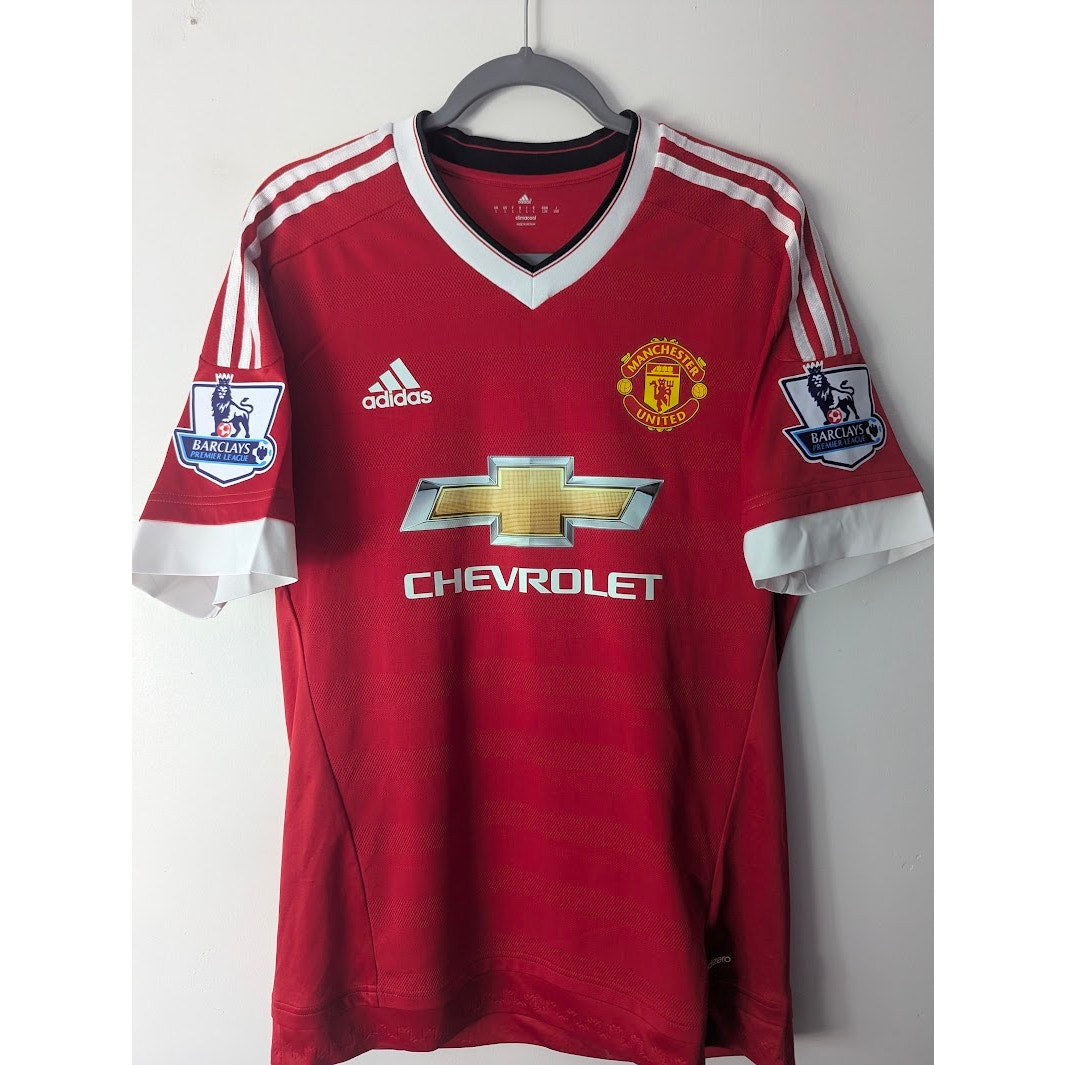 Manchester United 2015–16 Home Rooney Jersey – Men’s Large | Player Version EPL Patched Adidas Shirt