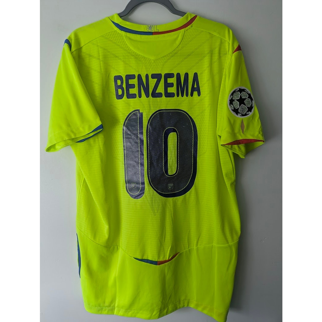 Lyon 2008–09 Third Benzema Jersey – Men’s XXL | UCL Fully Patched Umbro Shirt