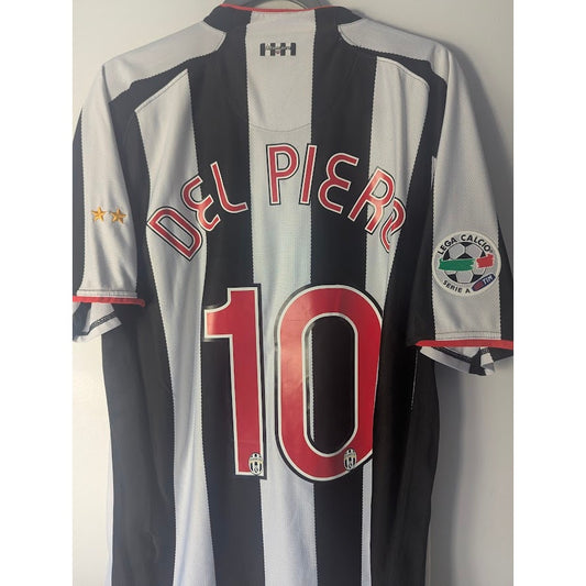 Authentic Retro Nike Juventus Del Piero Jersey Soccer Men XL 2007-2008 Home