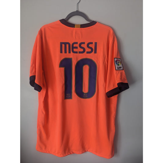 FC Barcelona 2009-10 Away Lionel Messi Jersey - Men's XL