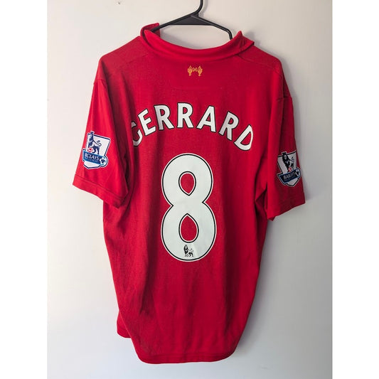 Liverpool 2012-13 Home Steven Gerrard #8 Jersey Mens Large Warrior EPL Fully Patched