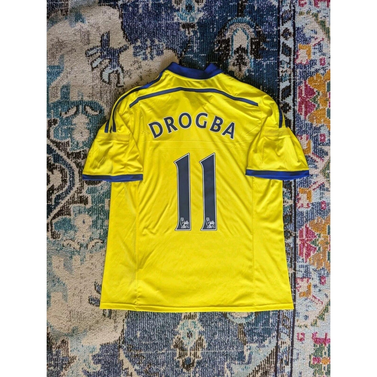 Chelsea 2014-15 Away Didier Drogba Jersey - Men XL