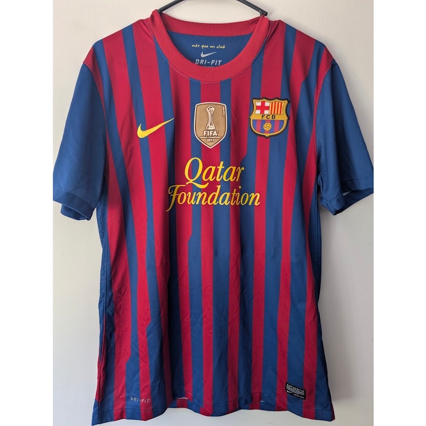FC Barcelona 2011-12 Home Cesc Fàbregas Jersey Men's Medium Nike FIFA Club World Cup Champions Patch Rare