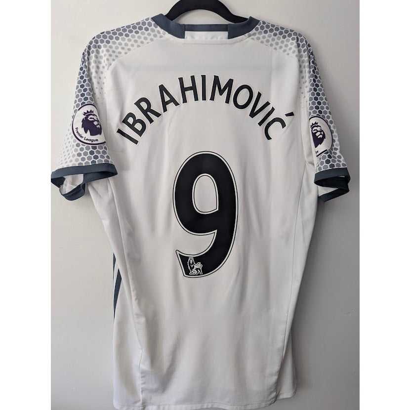 Manchester United 2016-17 Ibrahimovic Third Jersey Men’s Large Adidas EPL Soccer Shirt