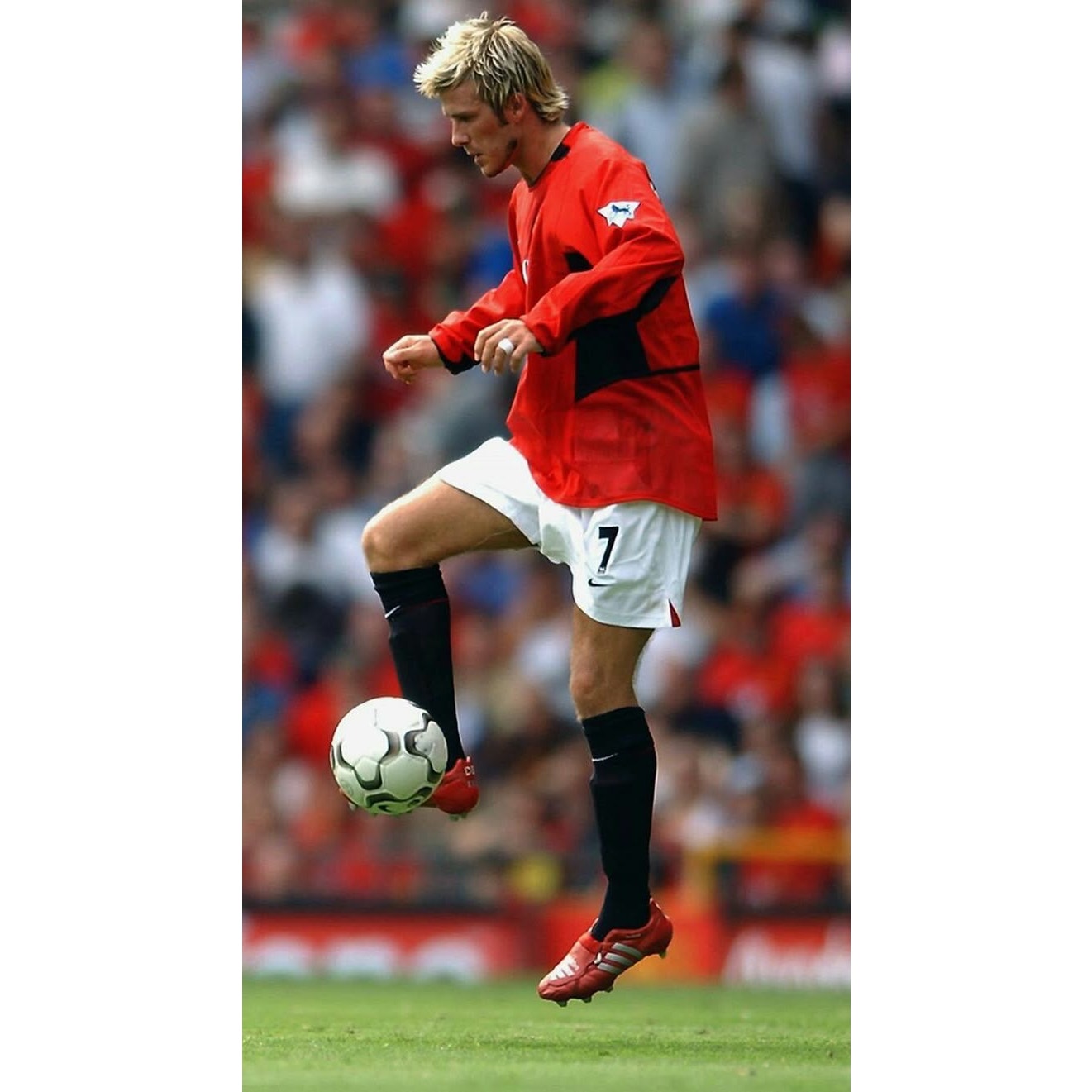 Manchester United 2002-03 Home David Beckham #7 Jersey Mens XXL Nike EPL Fully Patched