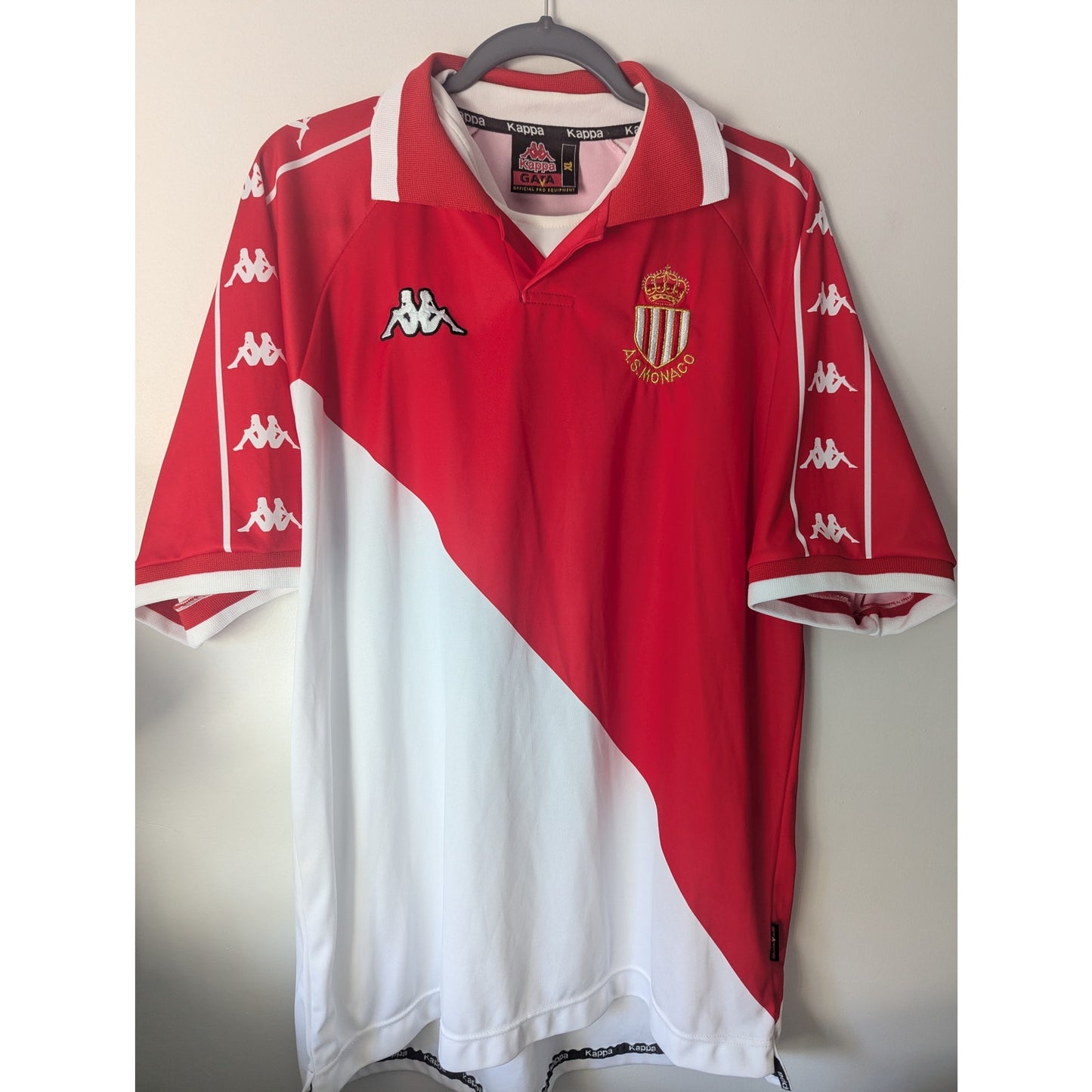 AS Monaco 2000/01 Home Jersey - Men's XL