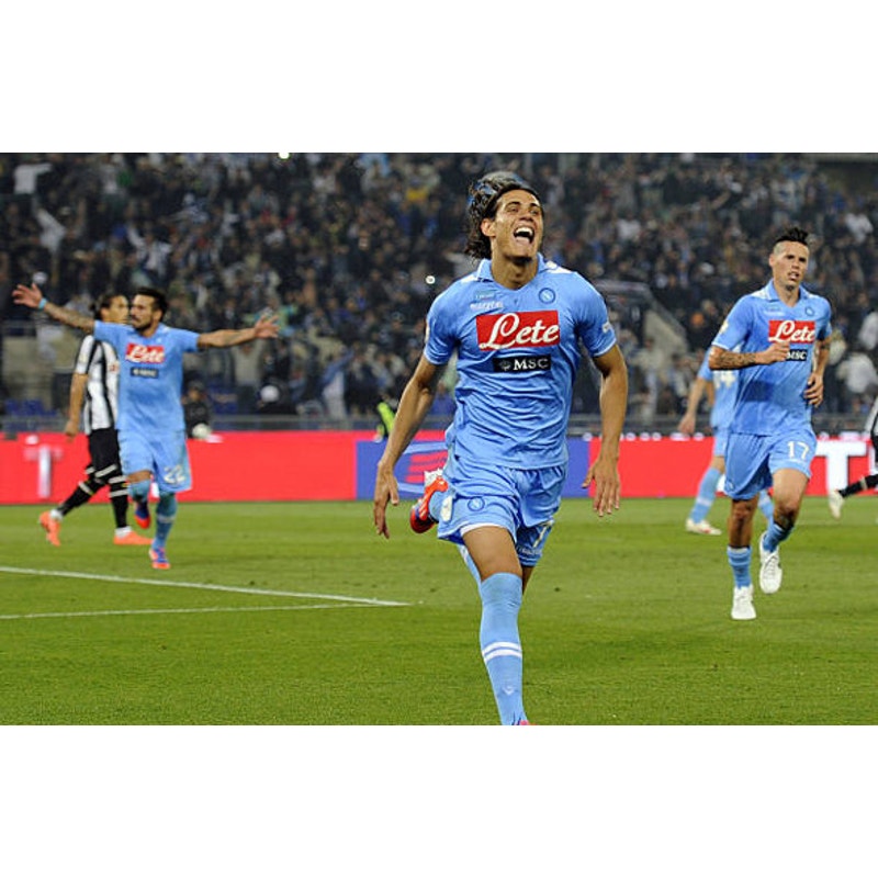 SSC Napoli 2011-12 Home Edinson Cavani Jersey Men’s XL Macron UCL Vintage Soccer Shirt