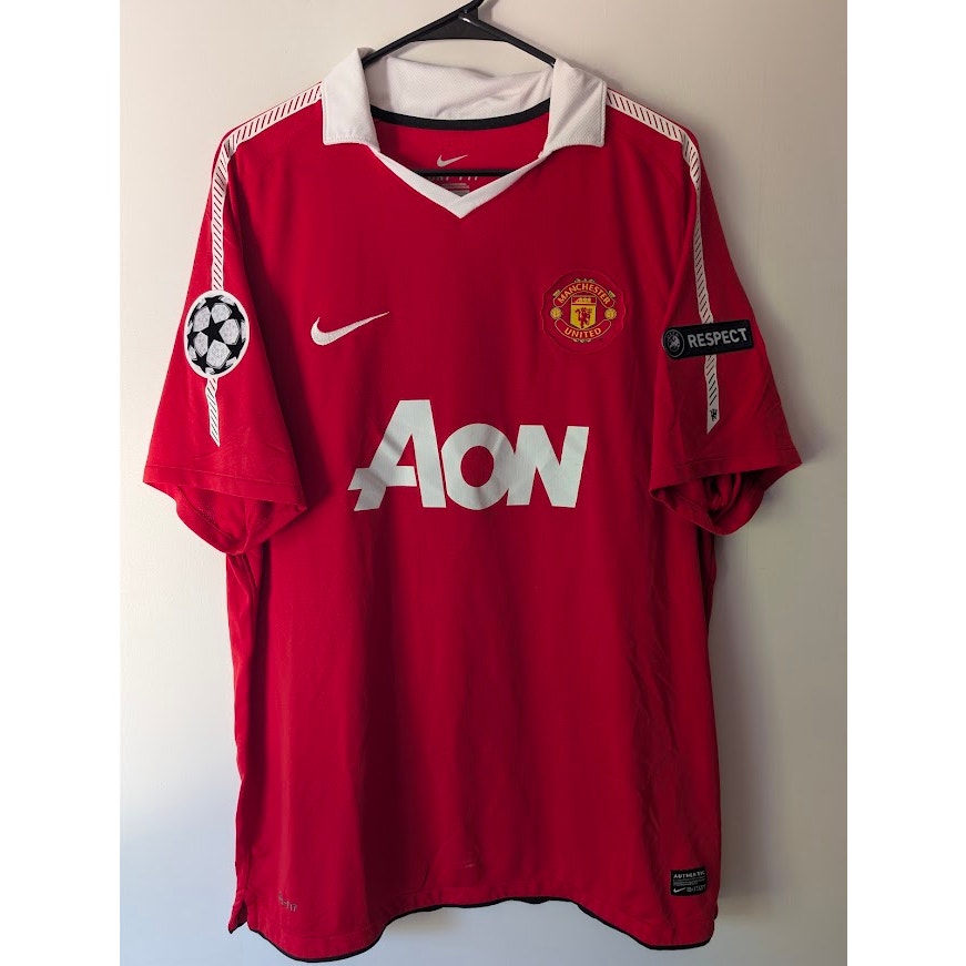 Manchester United 2010-11 Home Chicharito #14 Jersey Mens XL Nike UCL Fully Patched