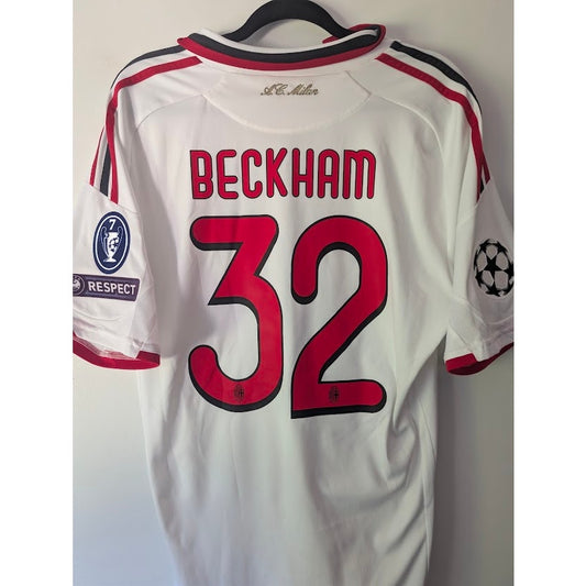 AC Milan 2009-10 away David Beckham jersey, vintage Adidas, men's large