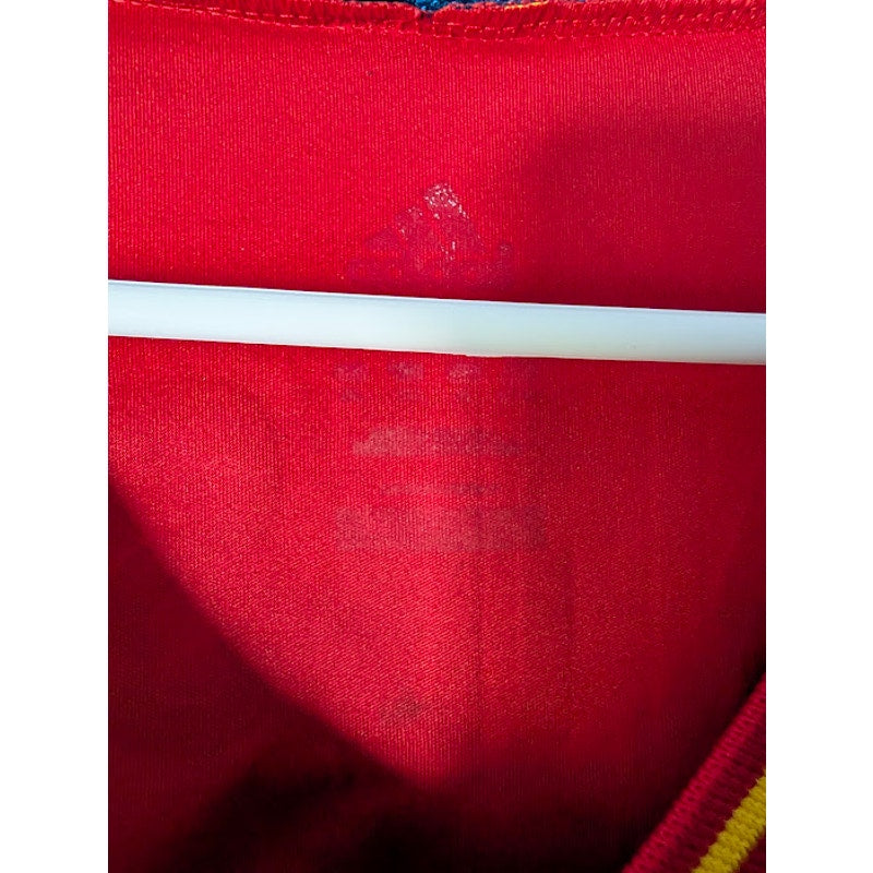 Spain 2012 Home Andres Iniesta #6 Jersey Mens Large Adidas Euro 2012 Vintage