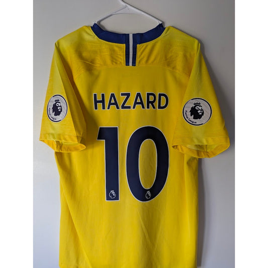 Chelsea 2018–19 Away Hazard Jersey – Men’s XL | Premier League Patched Shirt