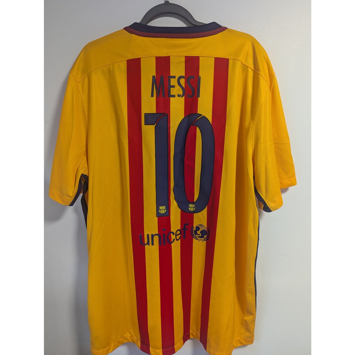 FC Barcelona 2015-16 Away Lionel Messi Jersey - Men's XXL