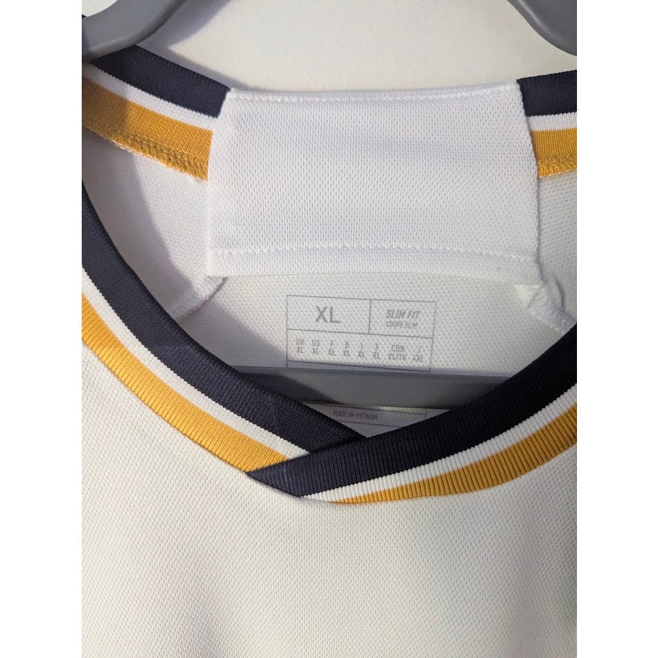 Real Madrid 2023-24 Home Jude Bellingham Jersey Men’s XL NWT Adidas UCL Fully Patched