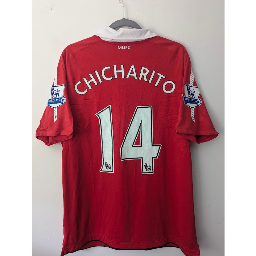 Manchester United 2010-2011 Home Chicharito Jersey - Men's Large (382469-623)