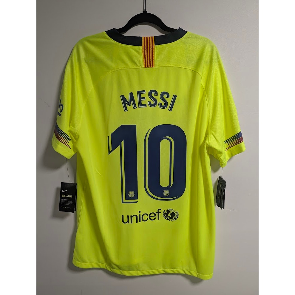 FC Barcelona 2018–19 Away Messi Jersey – Men’s XL | La Liga Patched | NWT