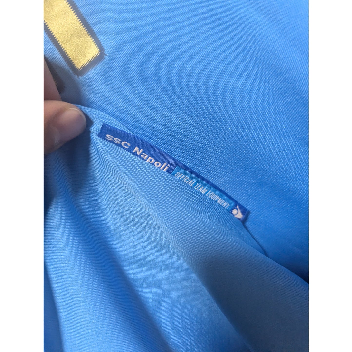 SSC Napoli 2011-12 Home UCL Cavani Jersey - Men's XL