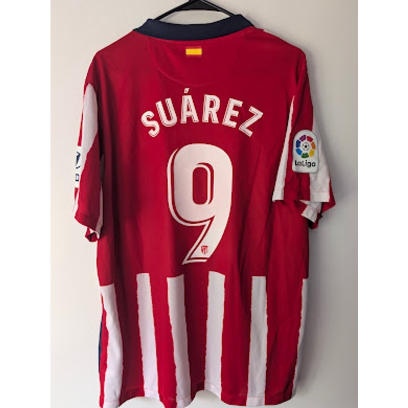 Atletico Madrid 2020-21 Home Luis Suarez #9 Jersey Mens XXL Nike La Liga Patched