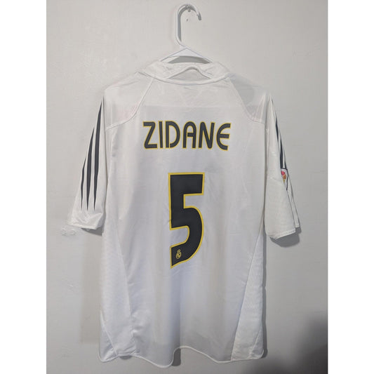 Real Madrid 2004-05 Home Zinedine Zidane Jersey - Men's XL