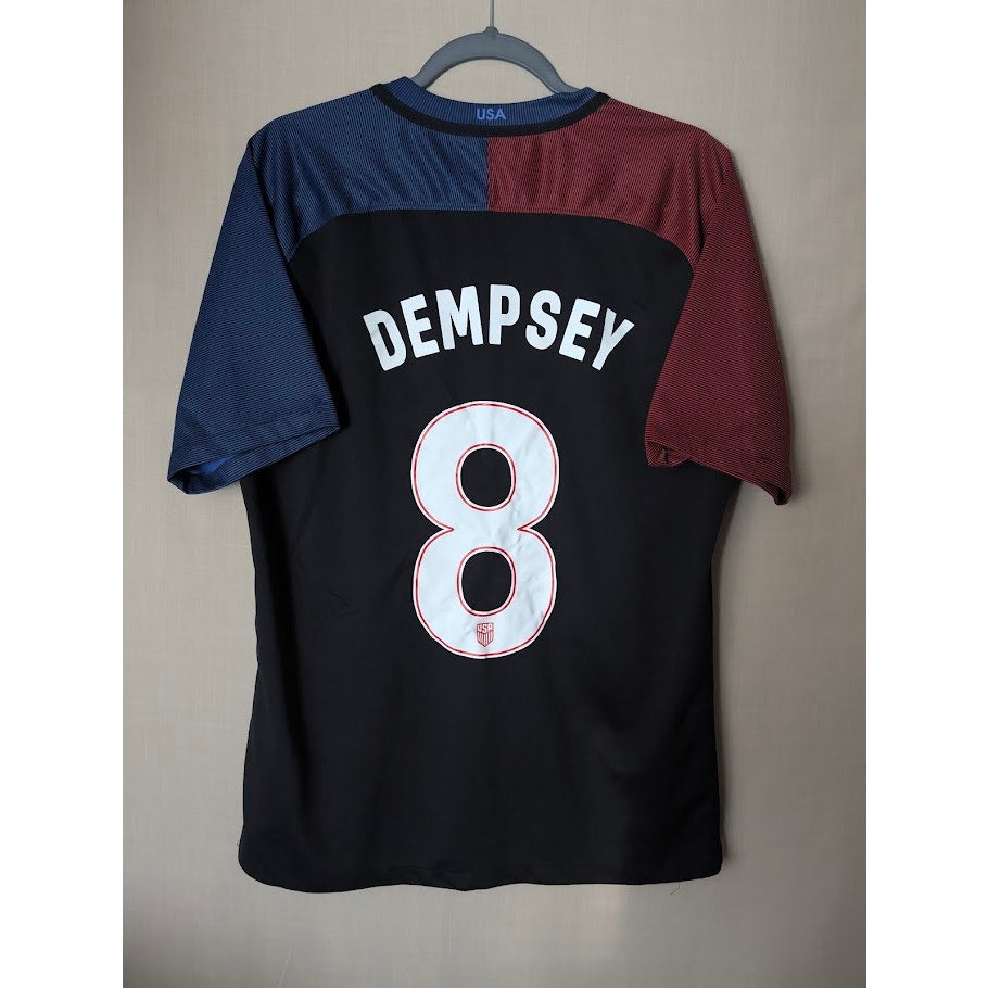 USA 2016 Away Clint Dempsey #8 Jersey Mens Large Nike