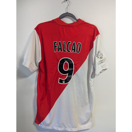 AS Monaco 2014–15 Home Falcao Jersey – Men’s Large | Ligue 1 Football Shirt