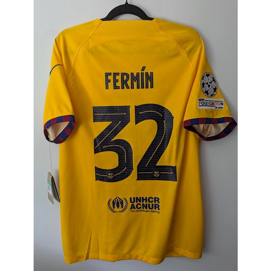 FC Barcelona 2023-24 Fourth Fermin Lopez Jersey Men’s XL Nike UCL Match Shirt NWT