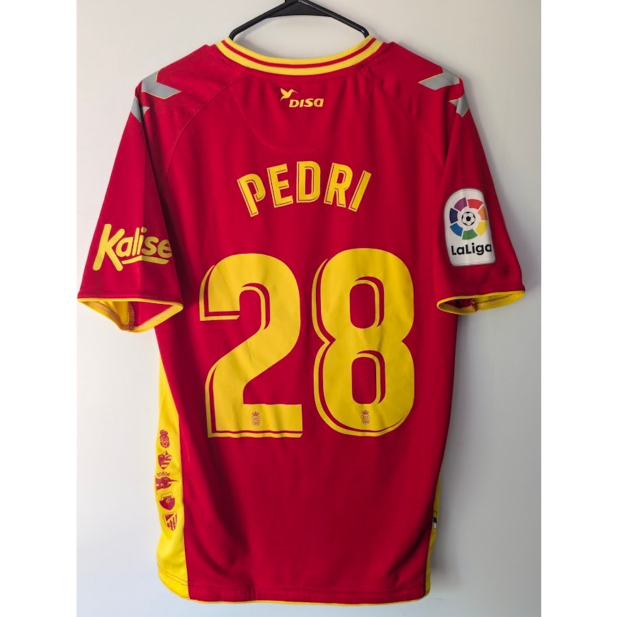 Las Palmas 2019-20 Away Pedri #28 Jersey Mens Large Hummel La Liga 2 Patched