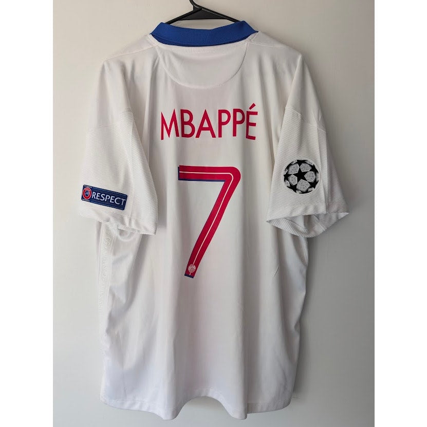 PSG 2020-21 Away Kylian Mbappe Jersey Men's XL Nike UCL Fully Patched