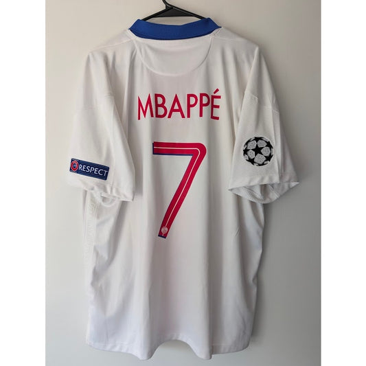 PSG 2020-21 Away Kylian Mbappe Jersey Men's XL Nike UCL Fully Patched
